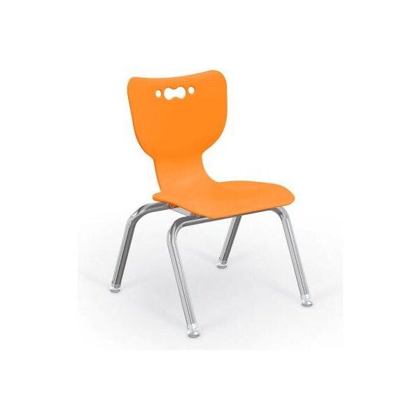 Balt Hierarchy 12 Plastic Classroom Chair - Set of 5 - Orange